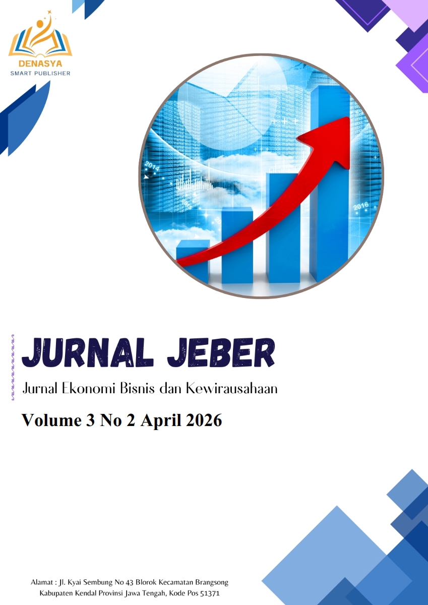 					View Vol. 3 No. 2 (2026): April : Jurnal Ekonomi Bisnis dan Kewirausahaan (JEBER)
				